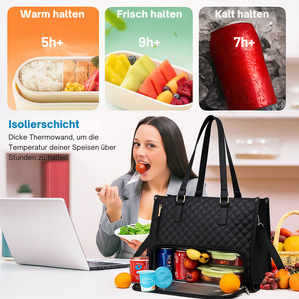 Bolsa de mano isotérmica de gran capacidad