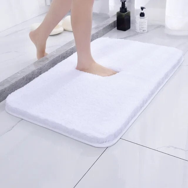 Alfombra de Baño de Piel y Felpa