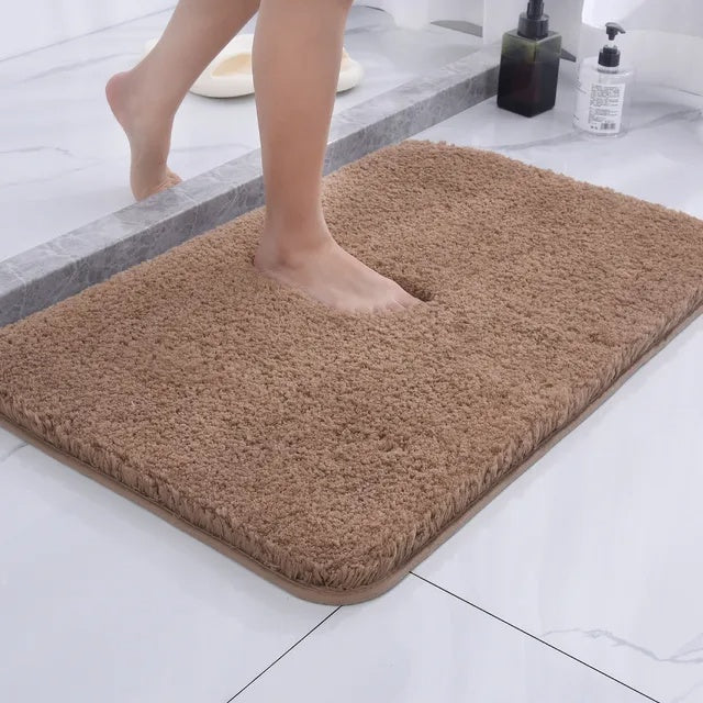 Alfombra de Baño de Piel y Felpa