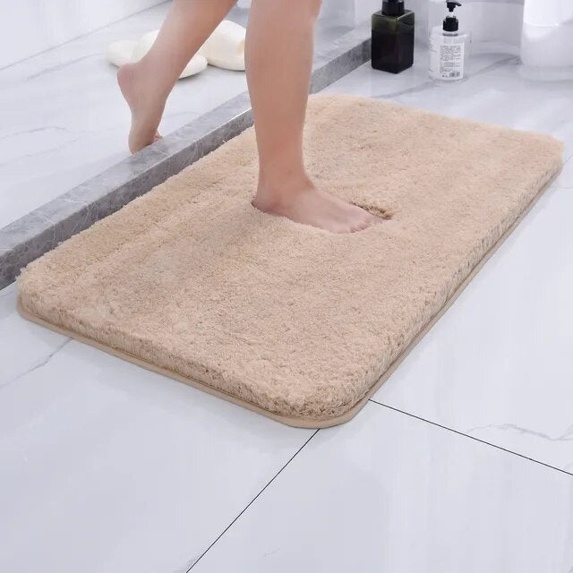 Alfombra de Baño de Piel y Felpa