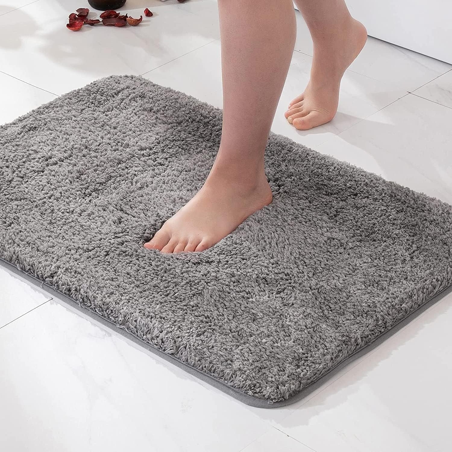 Alfombra de Baño de Piel y Felpa