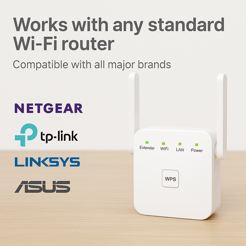Lisslune | Acelerador de WiFi UltraXtend 5G UK – Mejor Extensor de WiFi de Doble Banda para Cobertura de Señal en Casa y Jardín