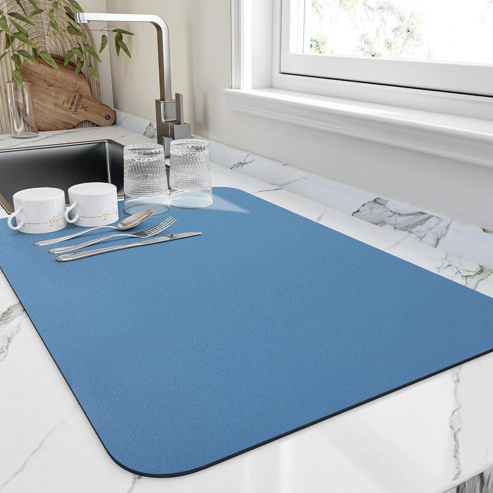 Alfombrilla para Secar Platos de Secado Rápido | Altamente Absorbente