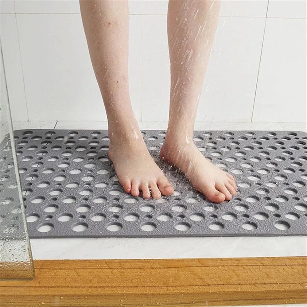 Alfombra de baño antideslizante de secado rápido con ventosas para un agarre seguro