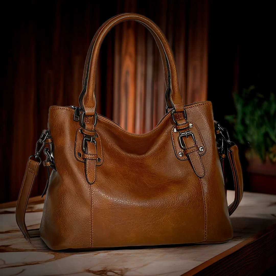 Bolso de cuero elegante y práctico
