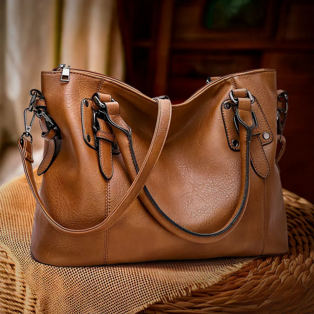 Bolso de cuero elegante y práctico