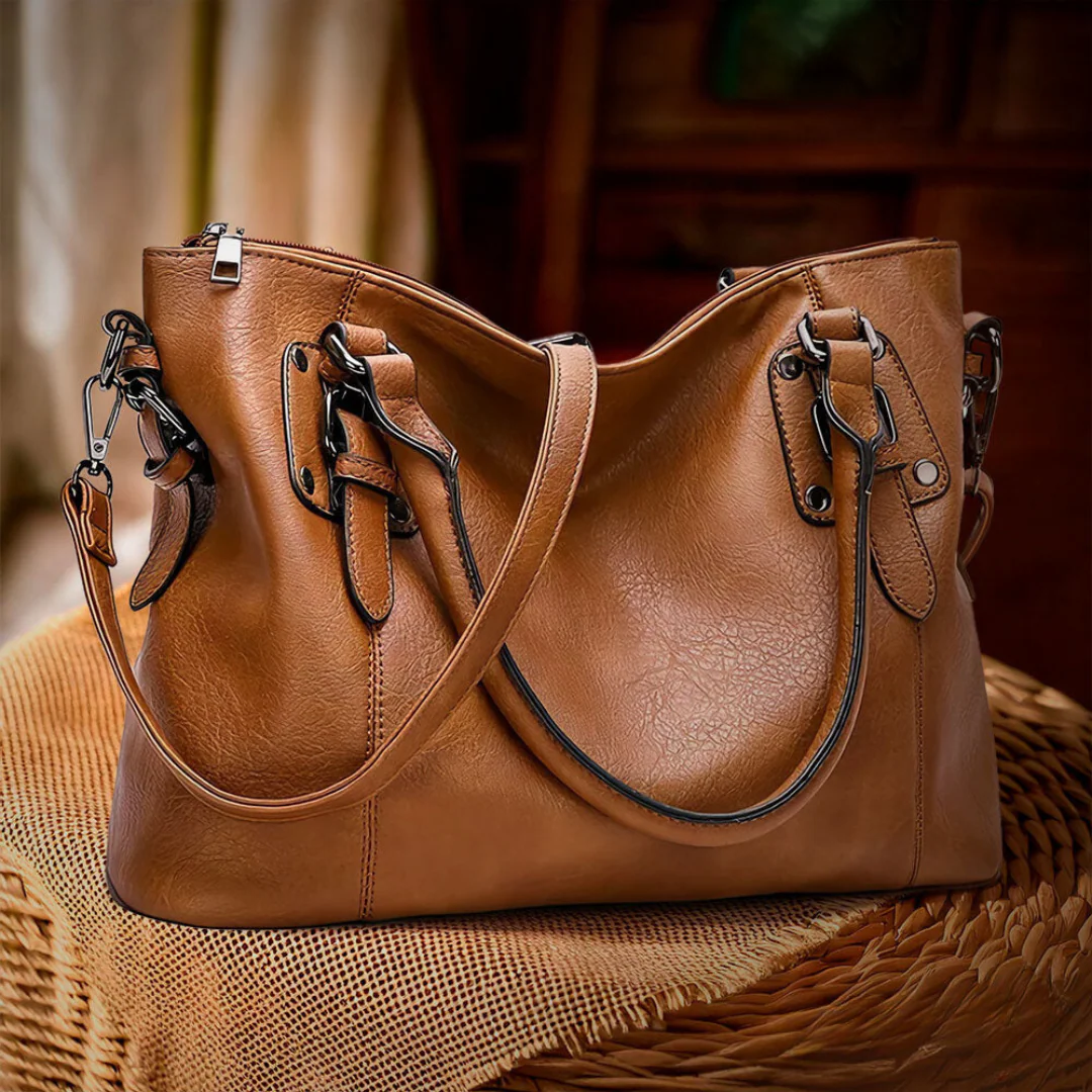 Bolso de cuero elegante y práctico