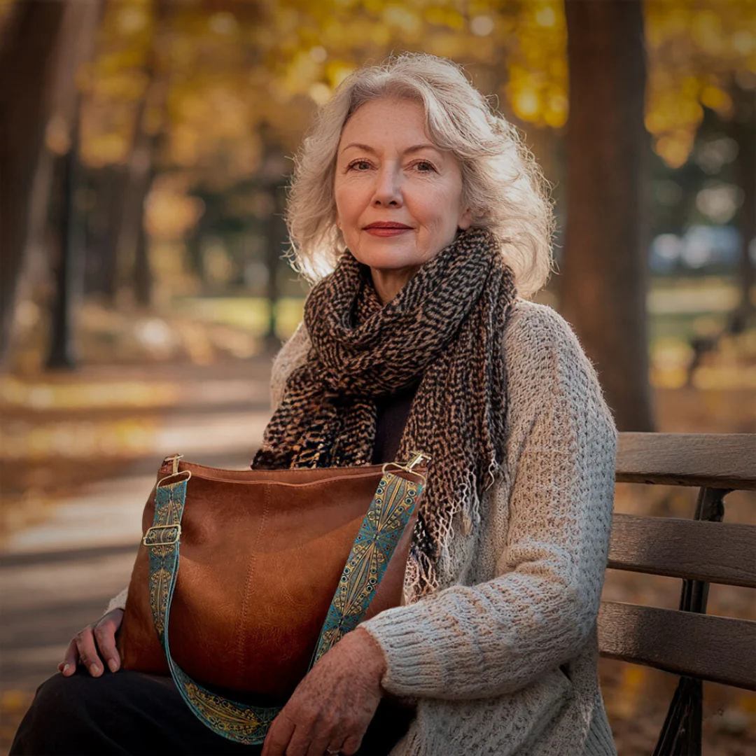 Bolso de cuero elegante y práctico