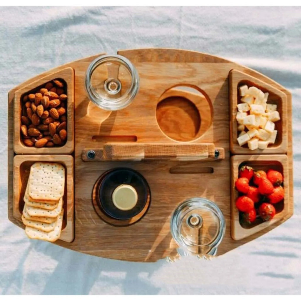 Mesa de Comedor de Madera Maciza para Exterior Rectangular