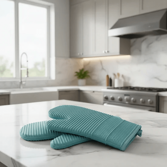HEATSAFE – Guantes de horno de silicona antideslizantes para máxima protección contra el calor