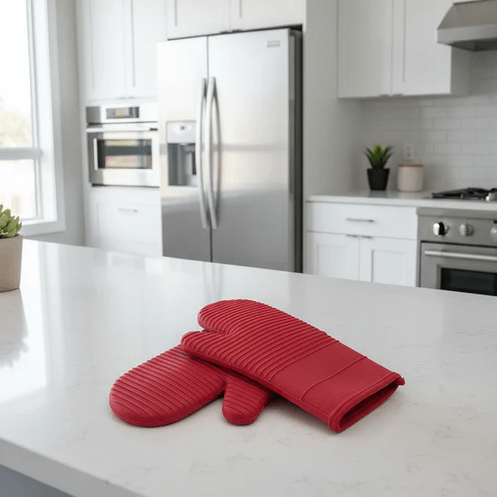 HEATSAFE – Guantes de horno de silicona antideslizantes para máxima protección contra el calor