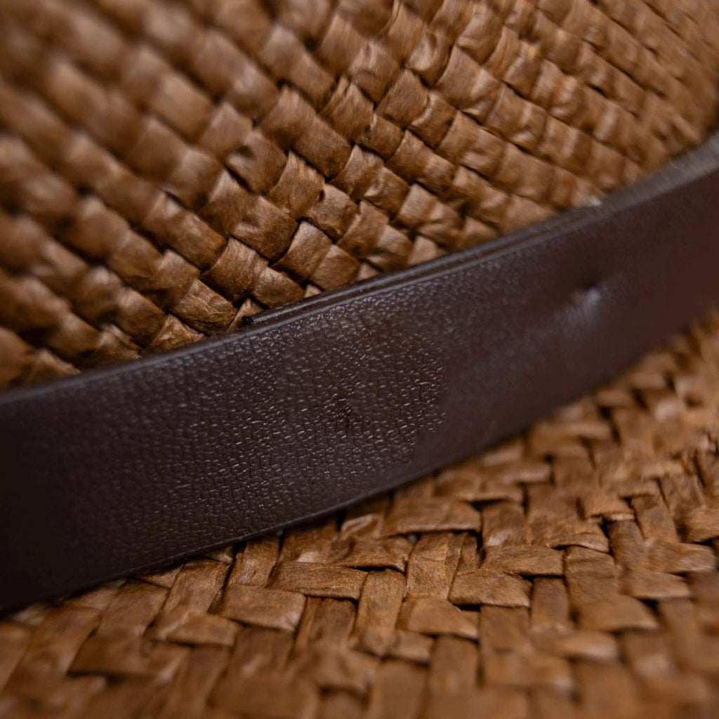 Sombrero Fedora de Paja Minimalista Moderno – Café | Bowlift