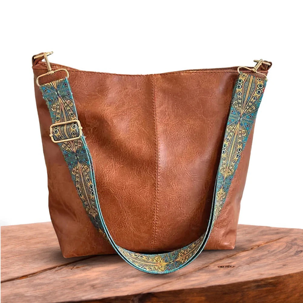 Bolso de cuero elegante y práctico