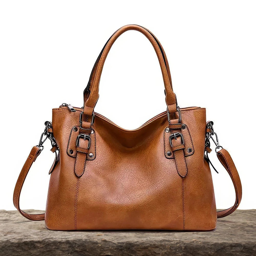 Bolso de cuero elegante y práctico