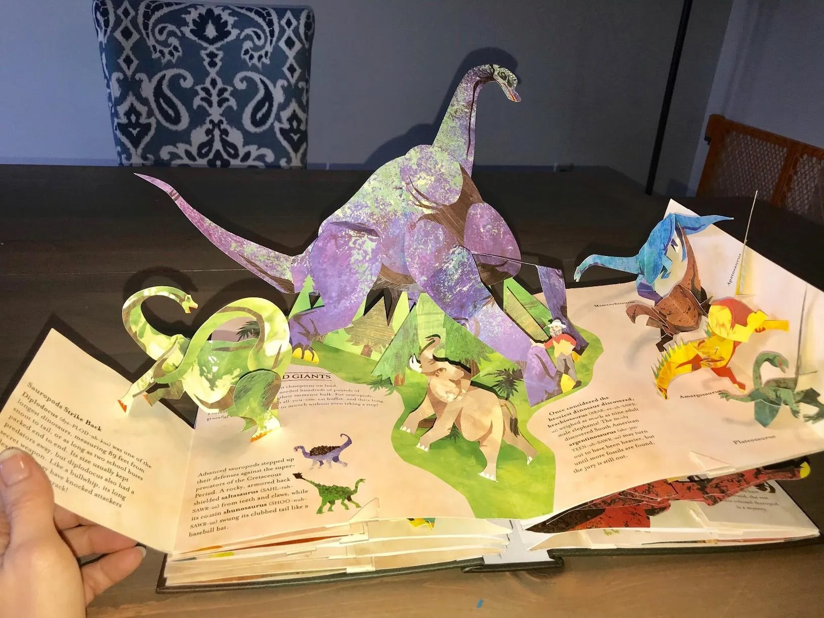 Libro 3D de dinosaurios – viaje interactivo prehistórico para niños y adultos