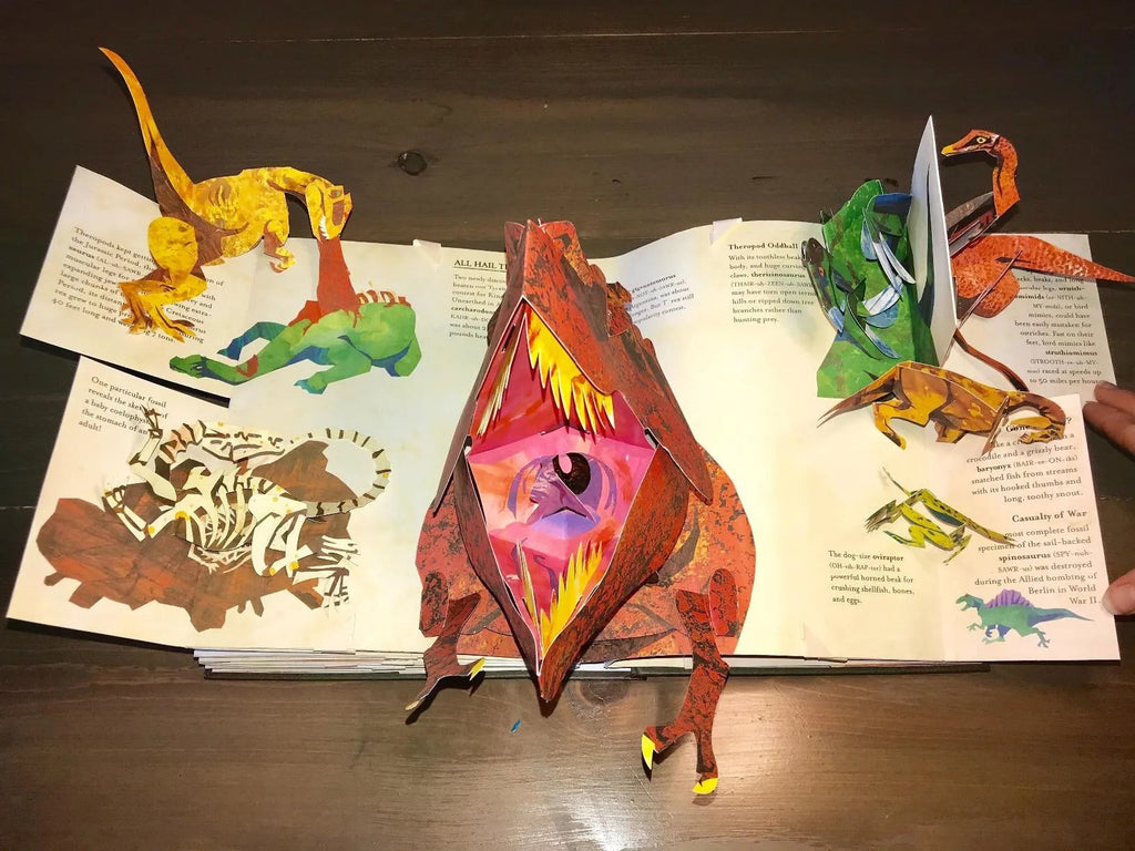 Libro 3D de dinosaurios – viaje interactivo prehistórico para niños y adultos