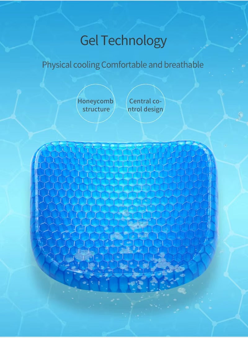 Cojín de Gel Ortopédico para Soporte del Coccix y la Espalda