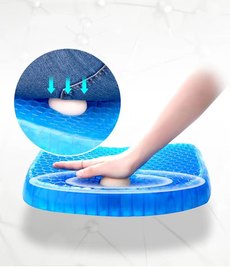 Cojín de Gel Ortopédico para Soporte del Coccix y la Espalda