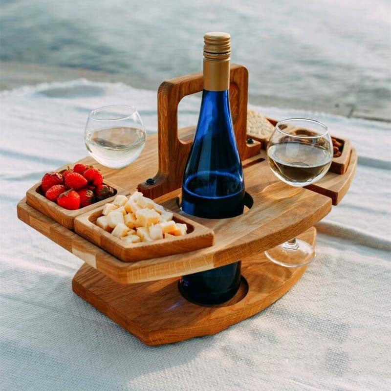 Mesa de Comedor de Madera Maciza para Exterior Rectangular