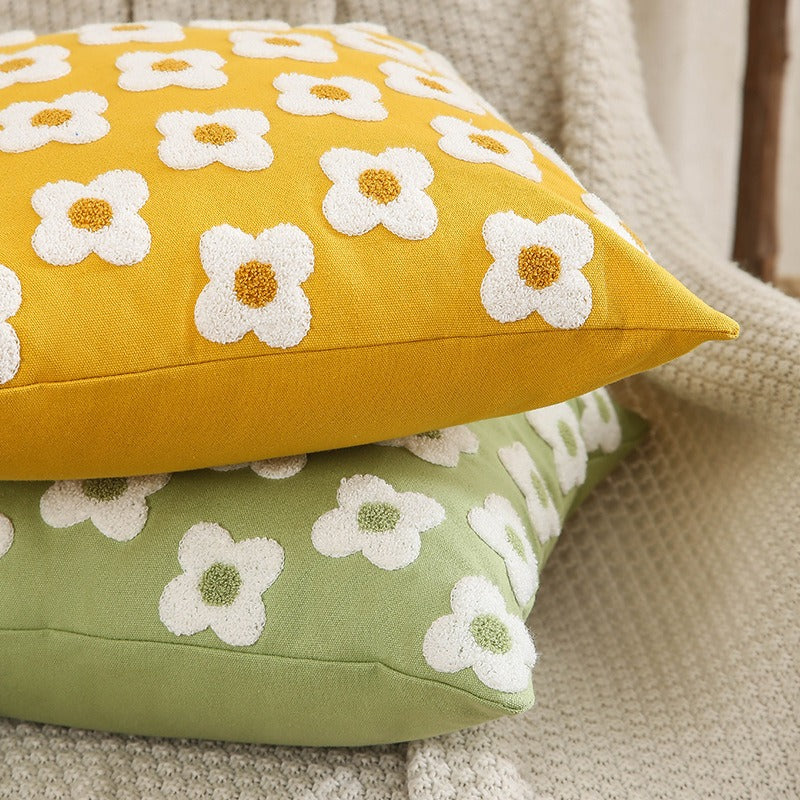 Funda de cojín Jacquard con bordado 45 x 45 cm
