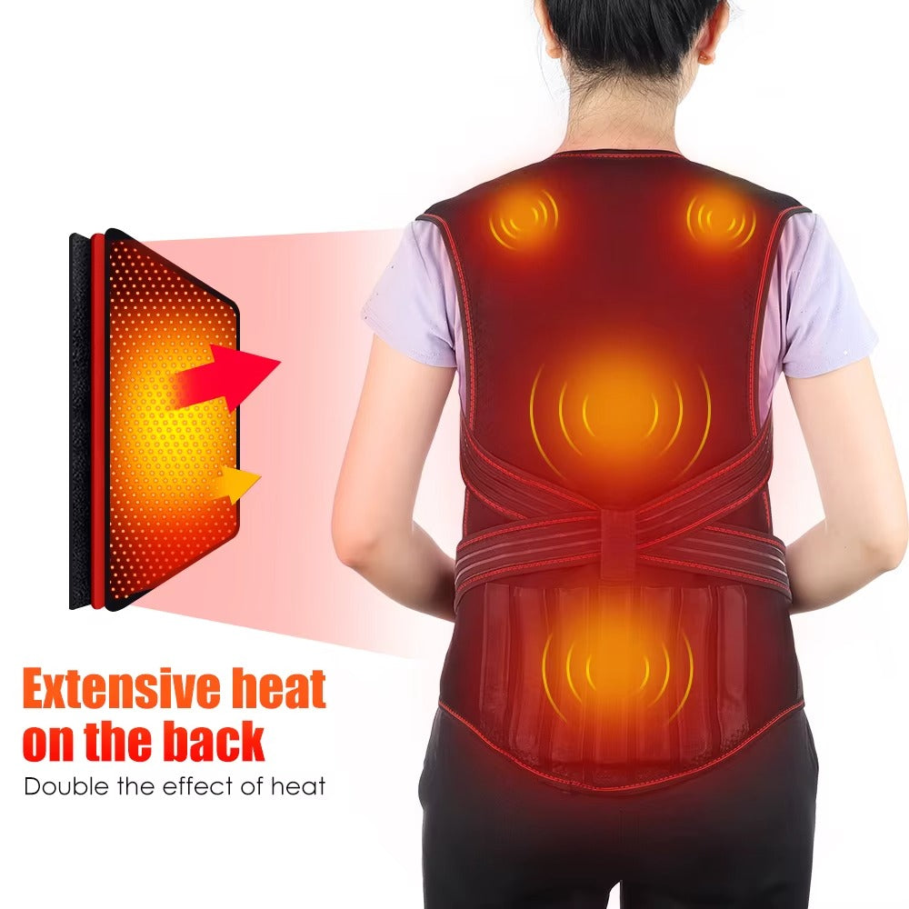 Soporte Lumbar Calentado Ajustable MagniTherm para Hombres