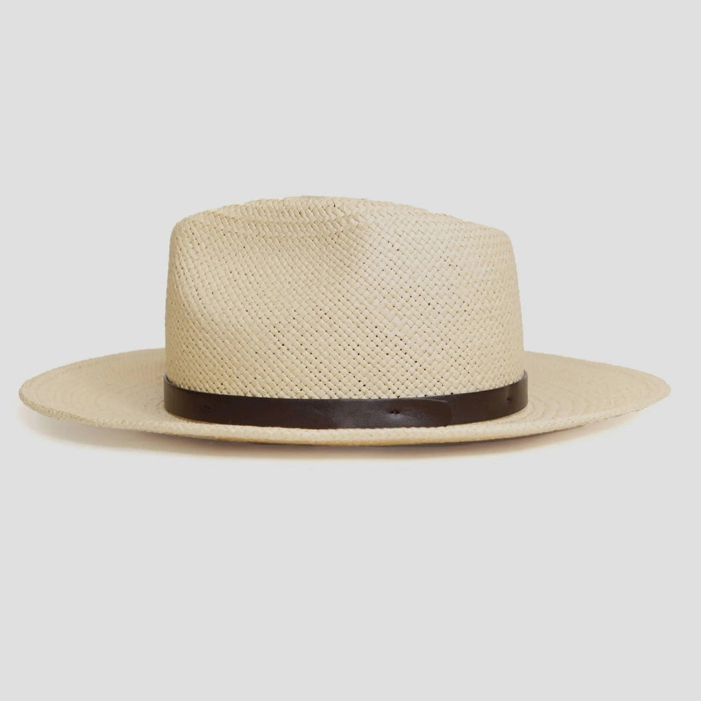 Sombrero Fedora de Paja Minimalista Moderno – Café | Bowlift