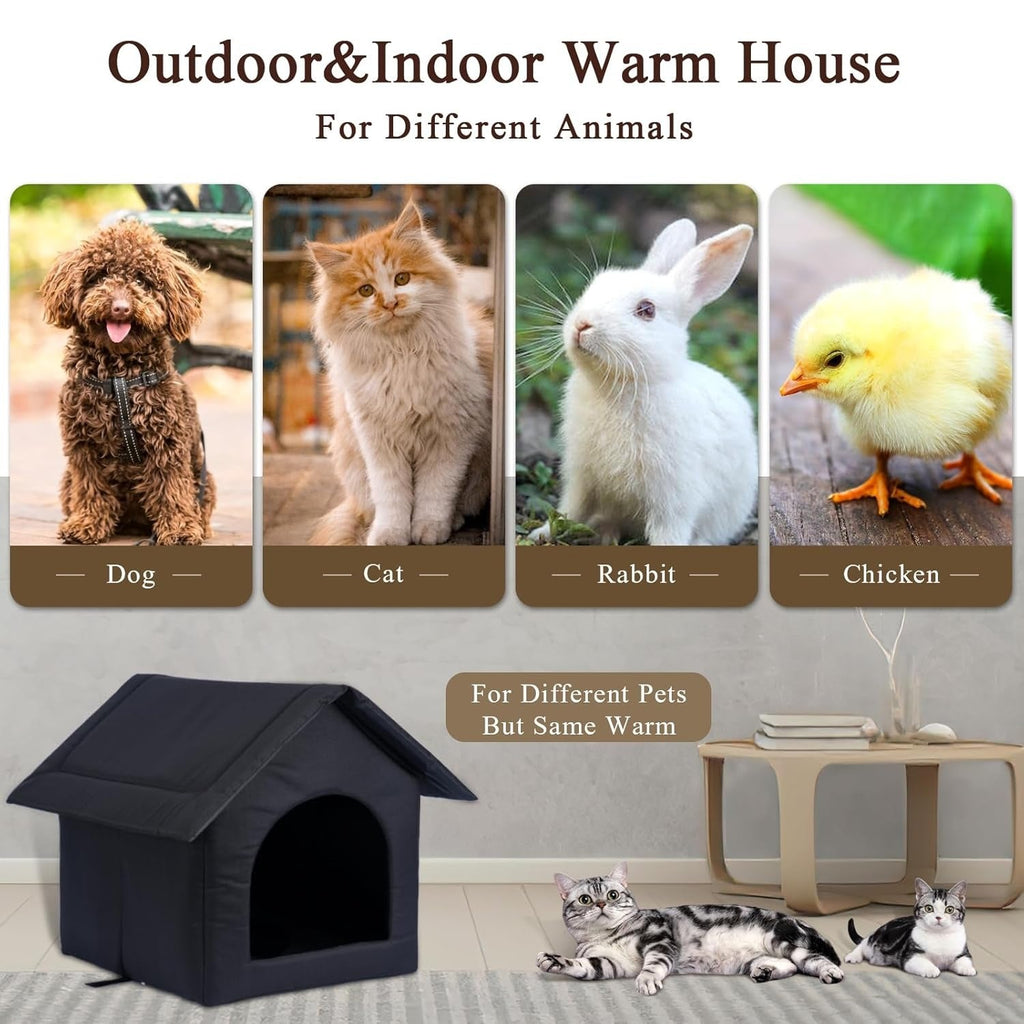 Casa para Mascotas Exterior a Prueba de Climas para Gatos y Perros