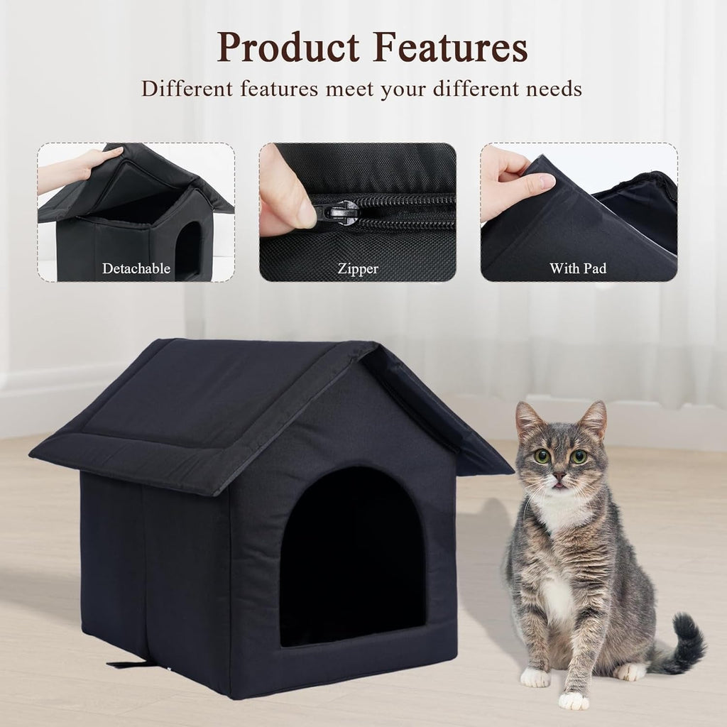 Casa para Mascotas Exterior a Prueba de Climas para Gatos y Perros