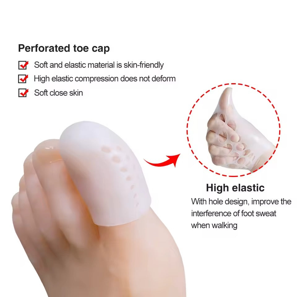 Protectores de Dedos de Silicona Unisex para Alivio de Juanetes y Ampollas