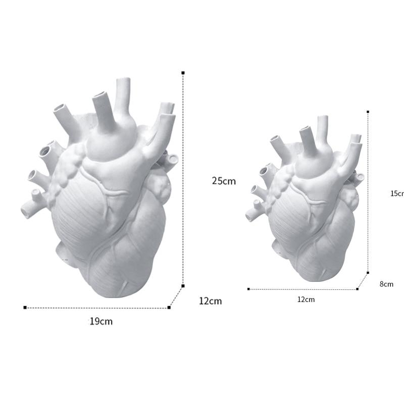 Jarrón en Forma de Corazón Creativo – Artístico y Elegante para Cualquier Interior
