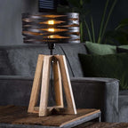 Lámpara de Madera Industrial | Iluminación Flexible | Diseño de Alta Calidad