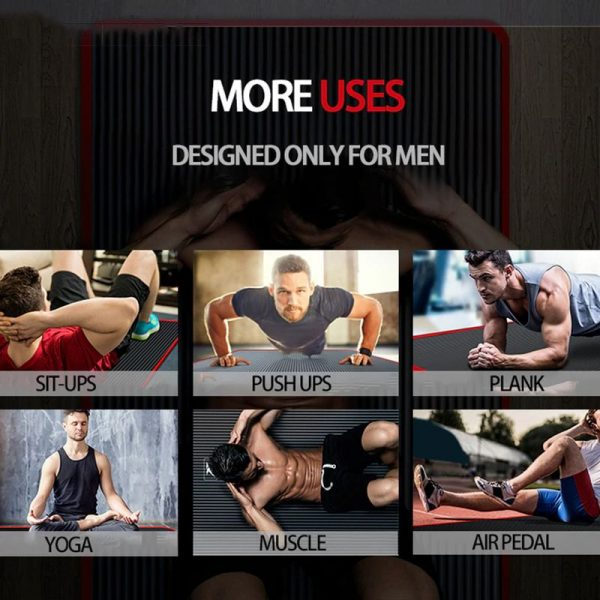 Esteras de Fitness para Hombres, Esteras de Yoga de Alta Densidad, Antideslizantes para Gimnasio y Hogar