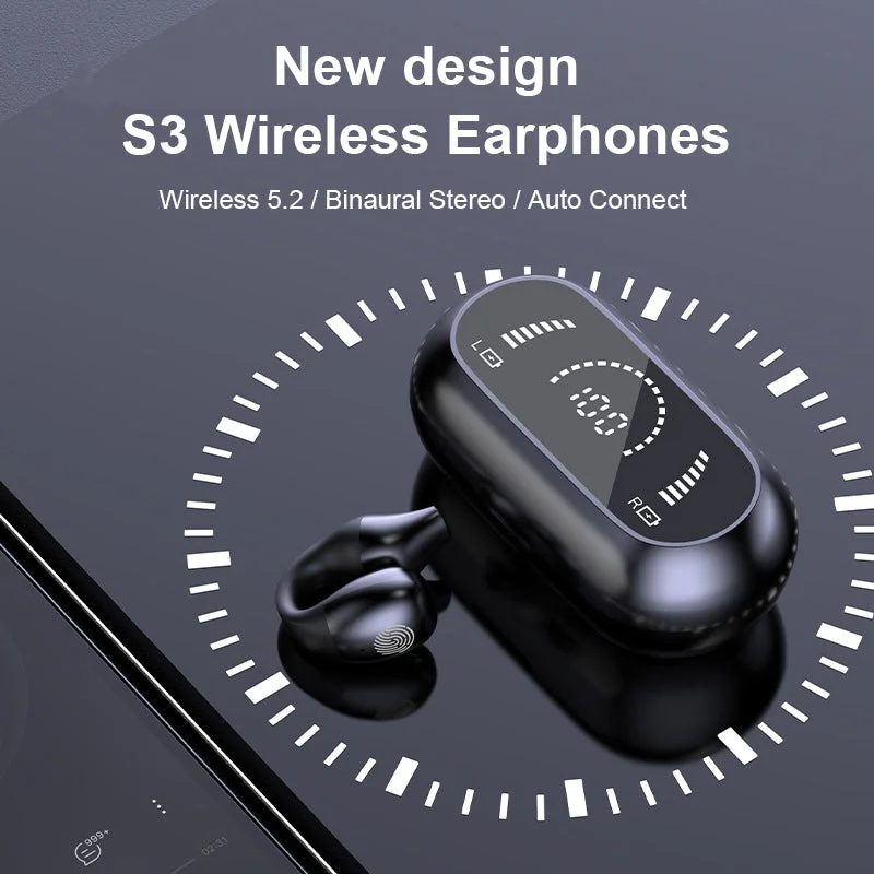 Auriculares Inalámbricos con Clip para la Oreja de Conducción Ósea