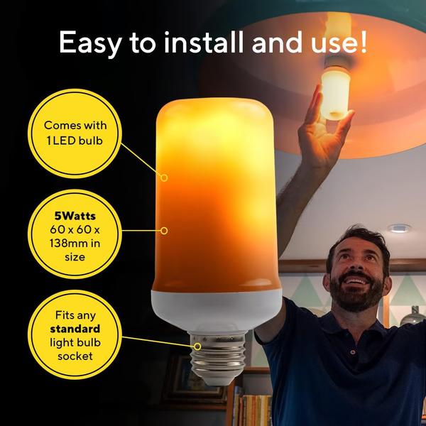 Bombilla LED con Efecto Llama