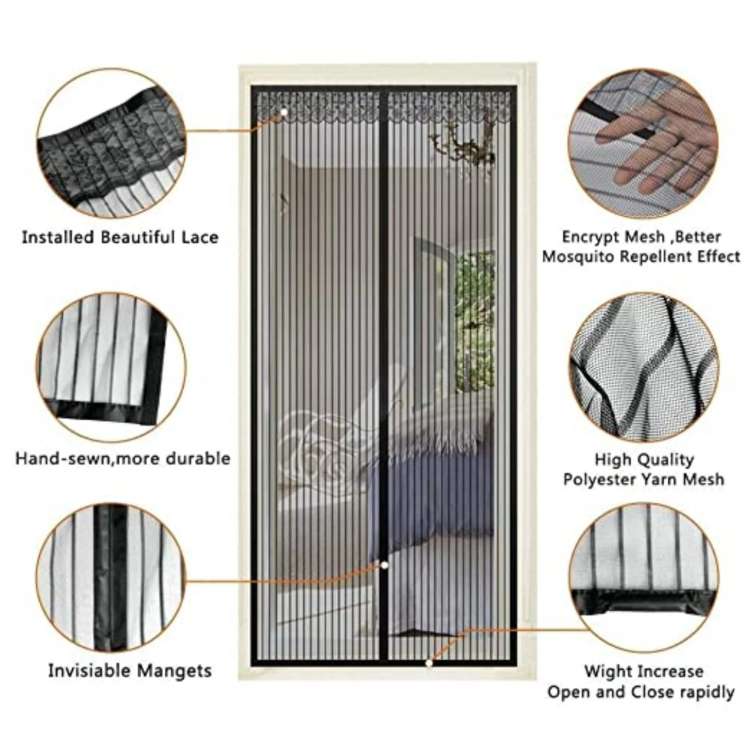 Detén las Invasiones de Mosquitos a Medianoche – Disfruta de Cada Noche de Verano con la Pantalla de Puerta Autocerrable de 6 Segundos
