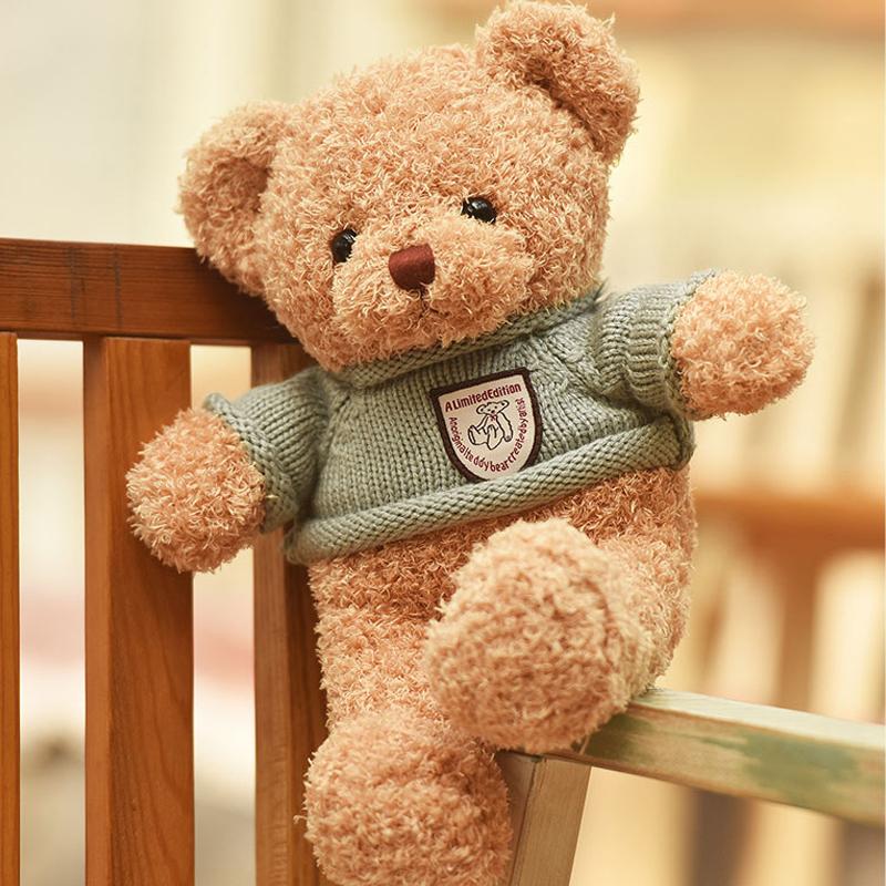Osito de peluche grabador en suave beige y marrón