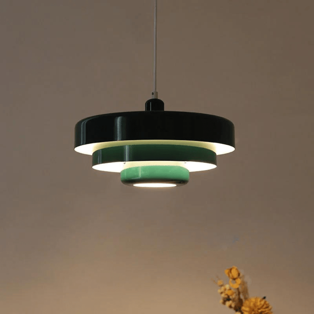 TRILORA – Elegante lámpara colgante de tres niveles en colores macaron
