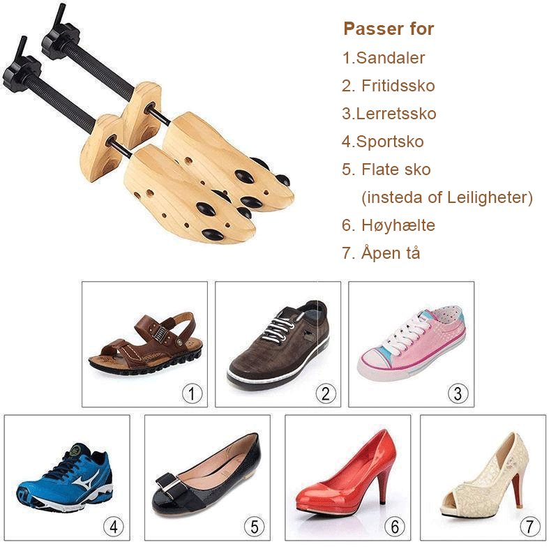 Expansor de Zapatos de Madera - Ajustable y Duradero para un Ajuste Perfecto