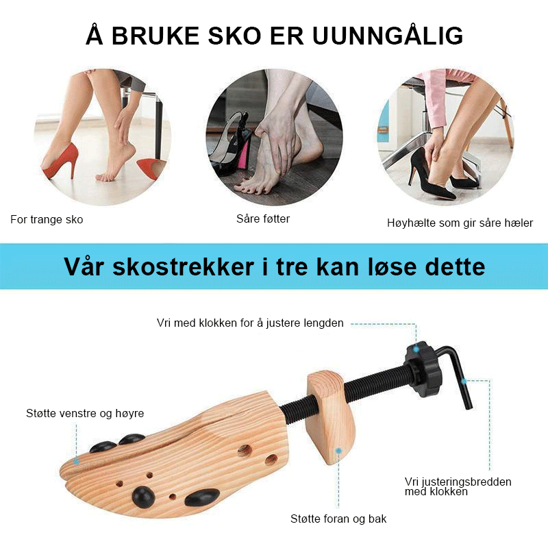 Expansor de Zapatos de Madera - Ajustable y Duradero para un Ajuste Perfecto