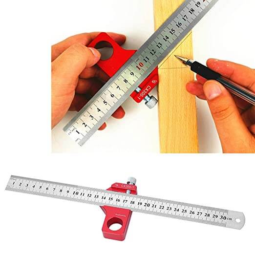 Regla Ajustable para Trabajos en Madera con Marcado de Precisión