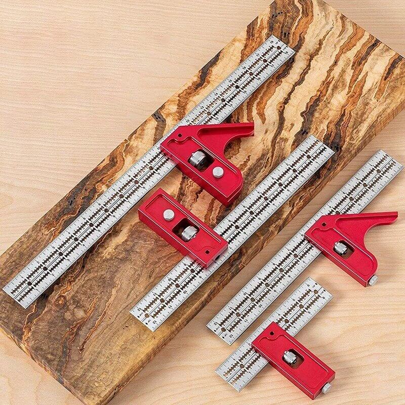 Regla Ajustable para Trabajos en Madera con Marcado de Precisión