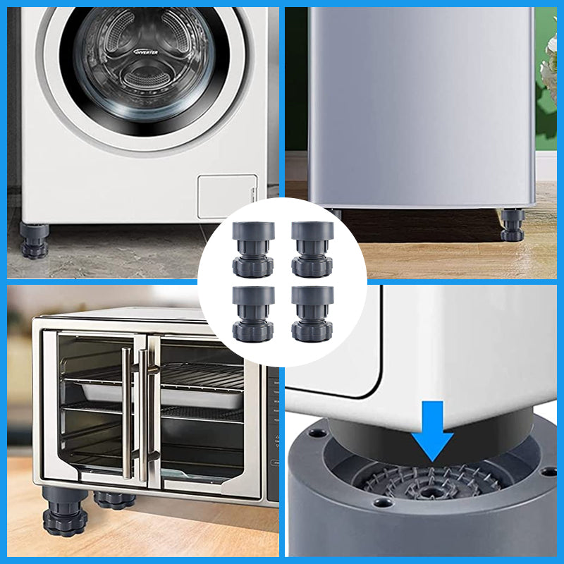 Soporte de Lavadora de Altura Ajustable - Aislante de Ruido y Duradero