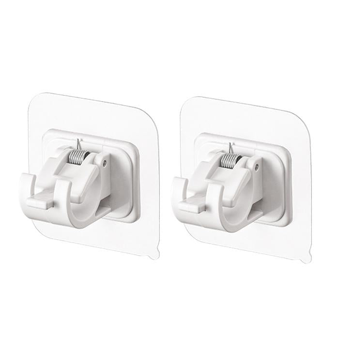 Soportes de Barra de Cortina Autoadhesivos Ajustables - Paquete de 2