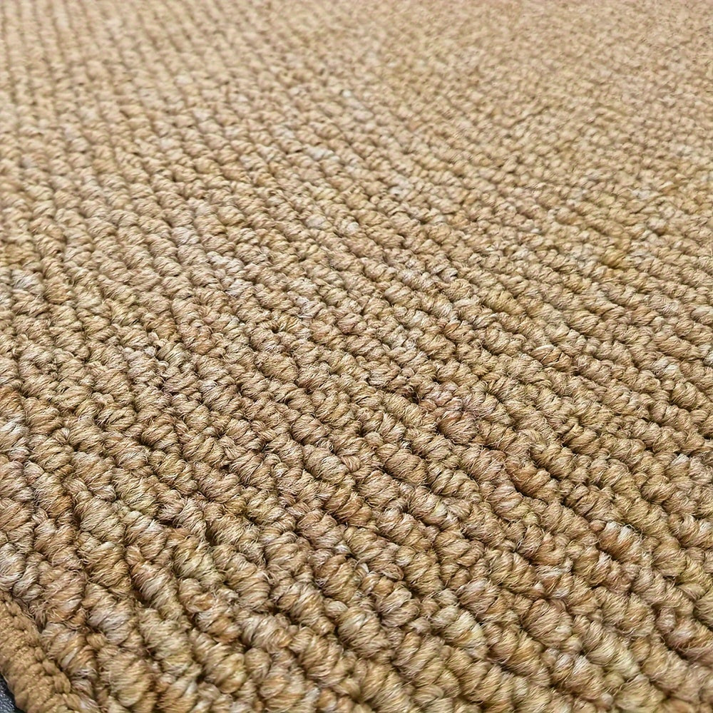 Alfombra de Puerta de Aspecto Yute, Suave y Absorbente para Uso Interior/Exterior