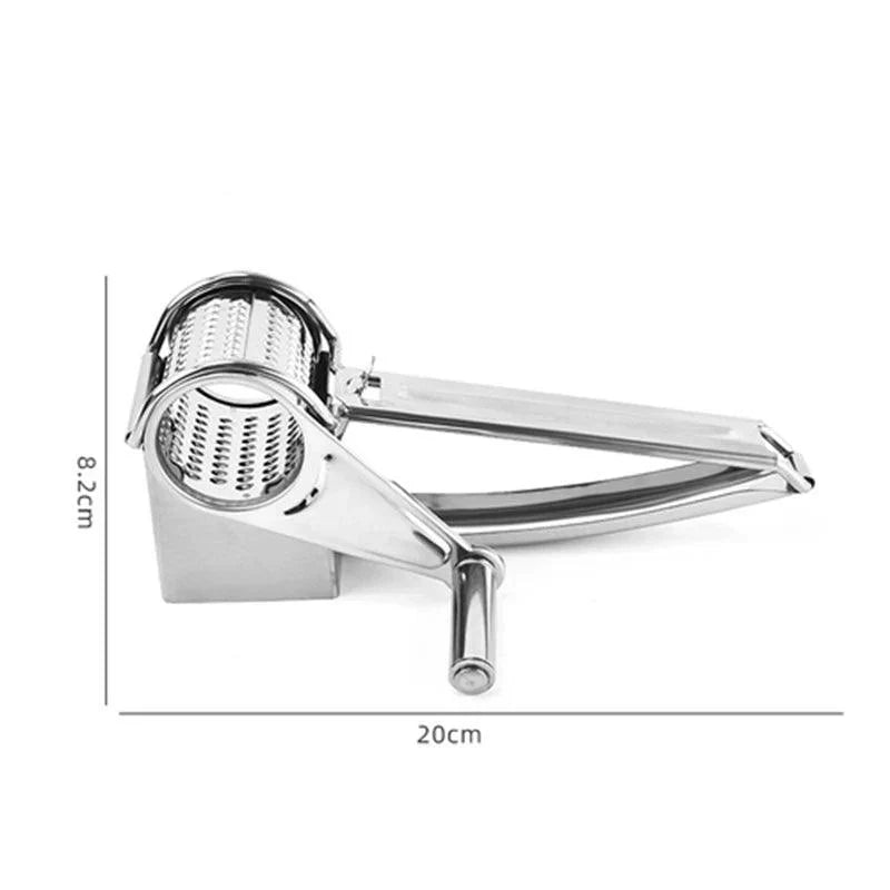 Rallador de Queso Manual | Acero Inoxidable | Tromeles Versátiles
