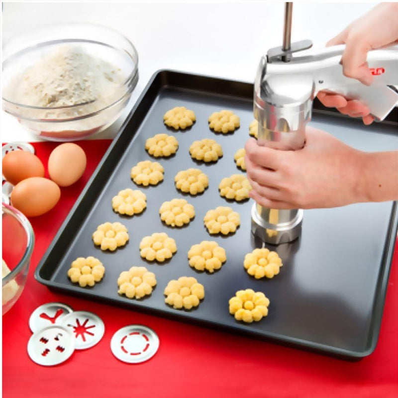 Prensa de galletas multifuncional de acero inoxidable para resultados perfectos