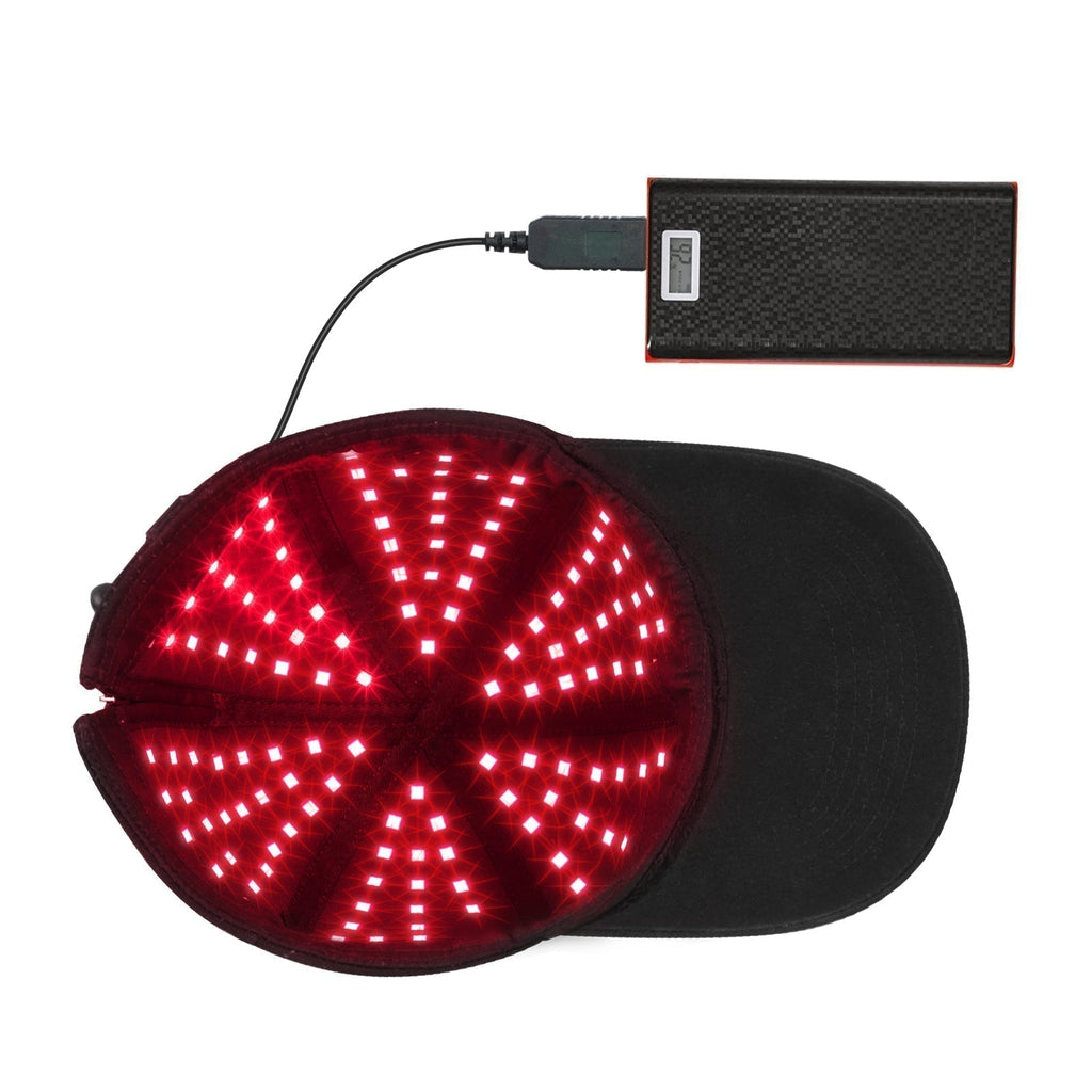 Gorro de luz roja para el crecimiento del cabello – Terapia de luz infrarroja para un cabello más grueso y abundante