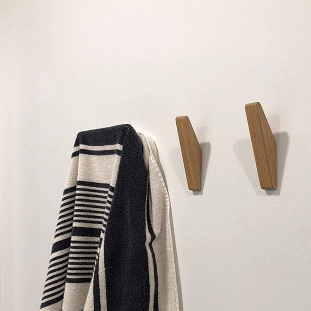 Juego de Ganchos para Abrigos de 6 - Gancho de Pared de Madera