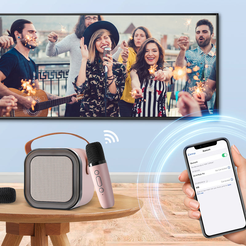 Karaoke para Niños: Máquina Inalámbrica con Micrófonos