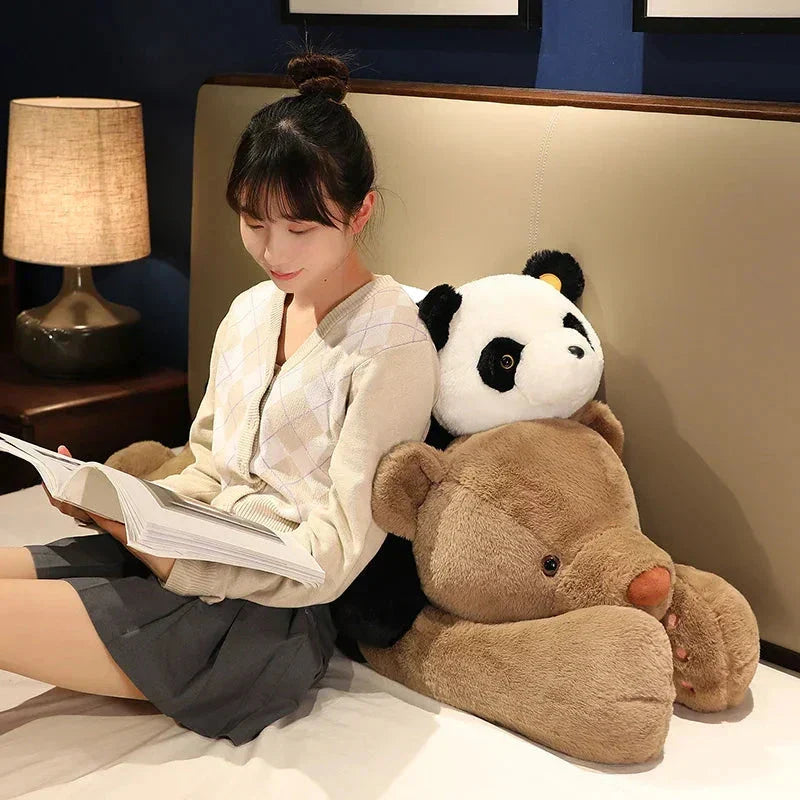 Osito de peluche gigante y abrazable de panda y oso polar